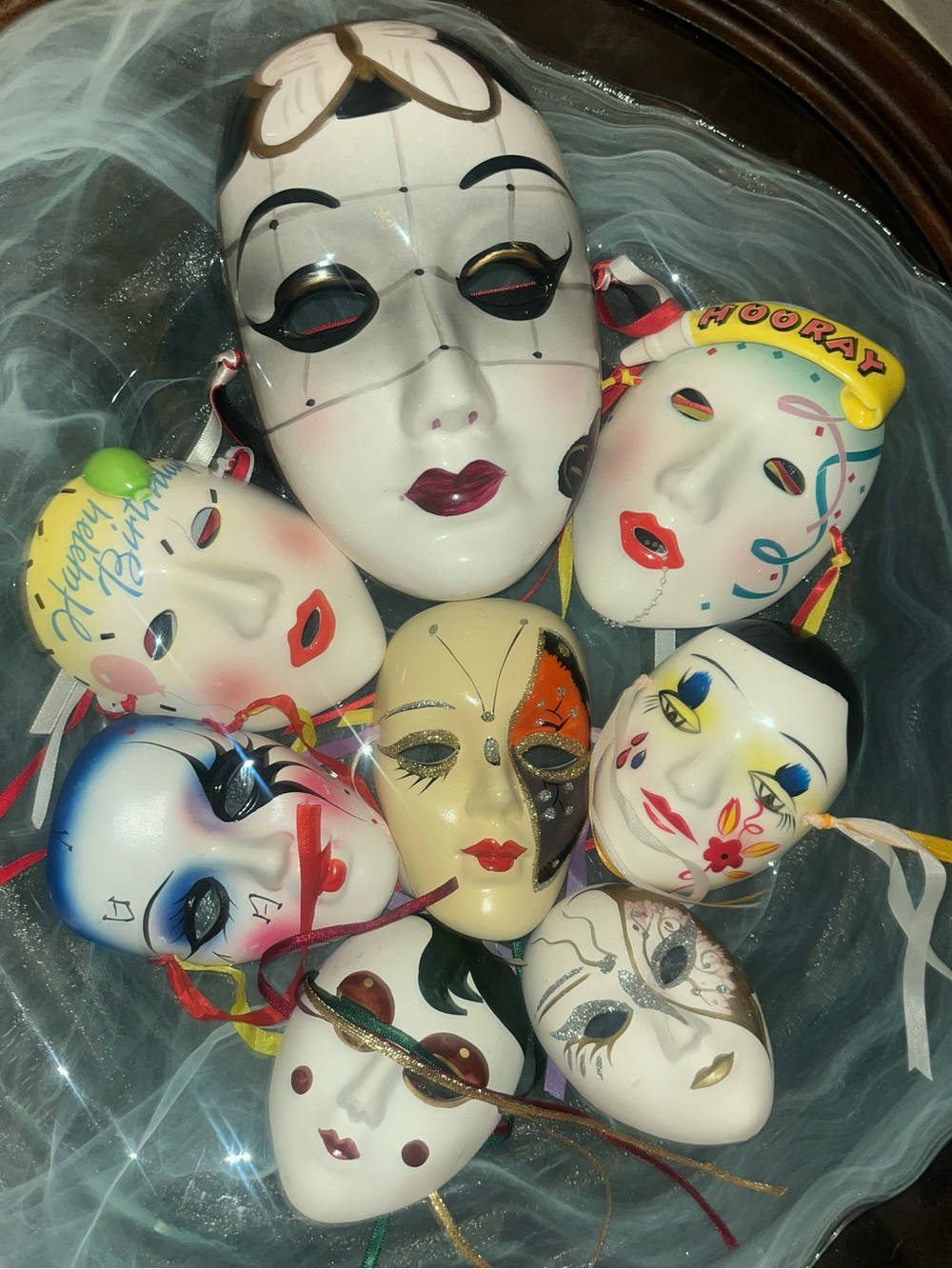 Colorful Decorative Venetian-Style Mask Collection